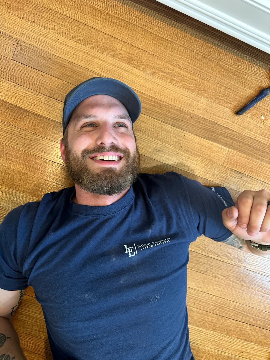 Carpenter on a job site
