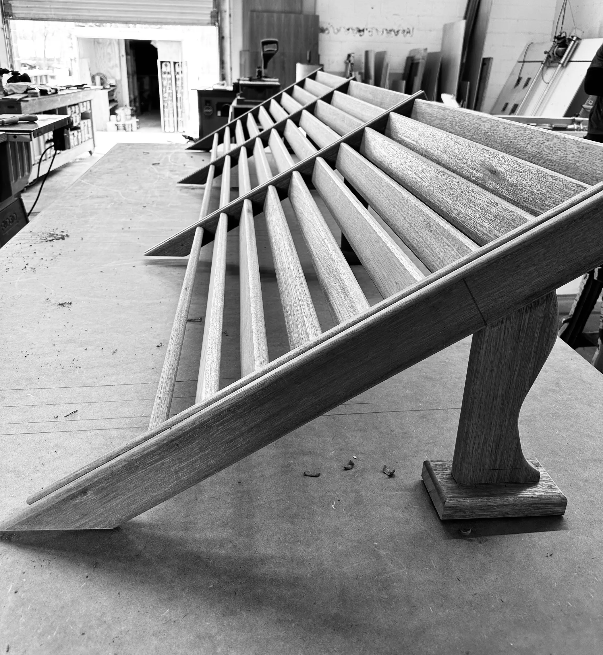 Stair parts on the shop floor